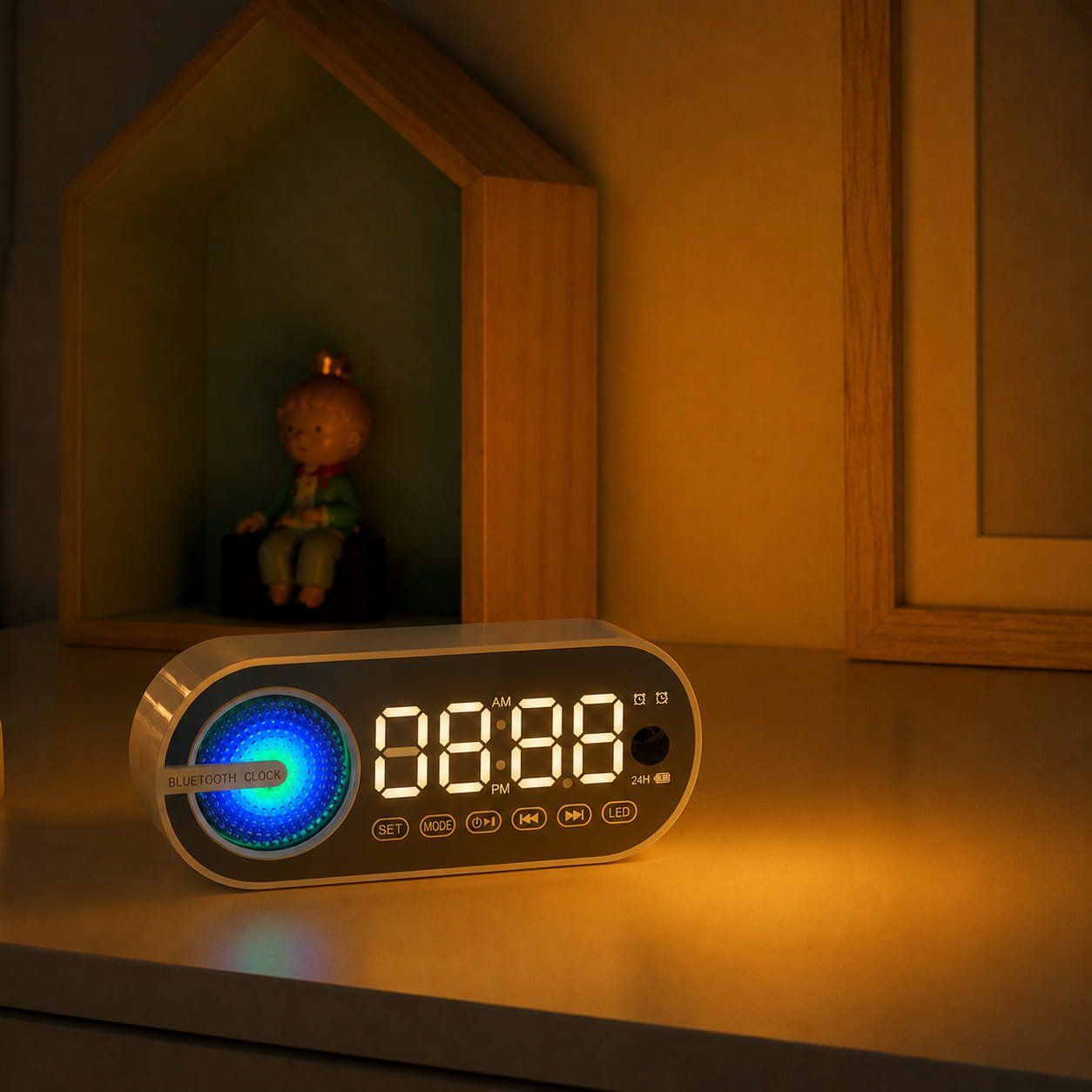 Réveil Radio USB et Bluetooth - BoundRise - Vue principale