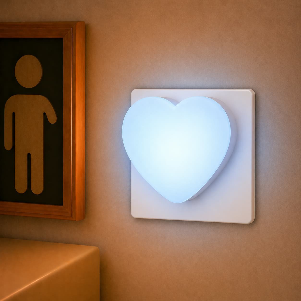 Veilleuse coeur sur prise - HeartPlug - Vue principale