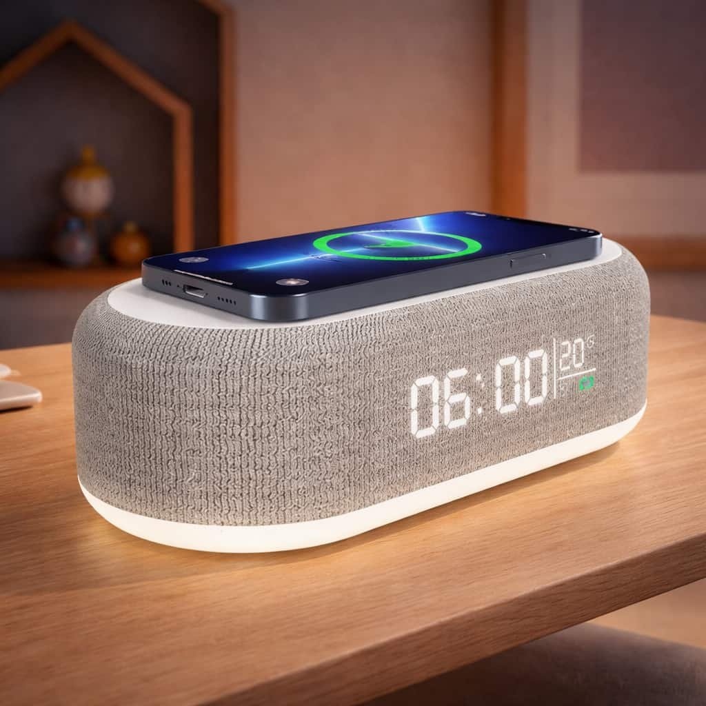 Réveil veilleuse chargeur - PowerRise - Vue principale