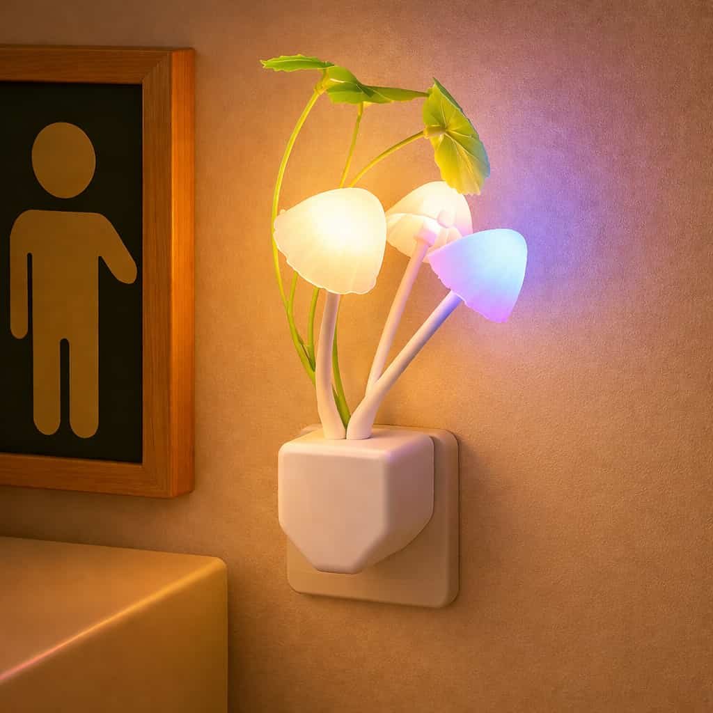 Veilleuse champignon sur prise - Vue principale