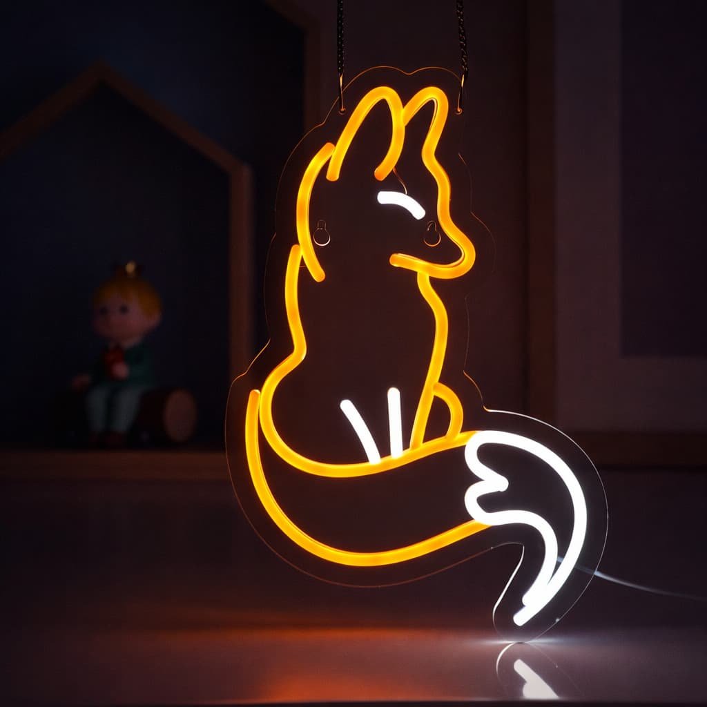 Veilleuse néon renard - FoxGlow - Vue principale