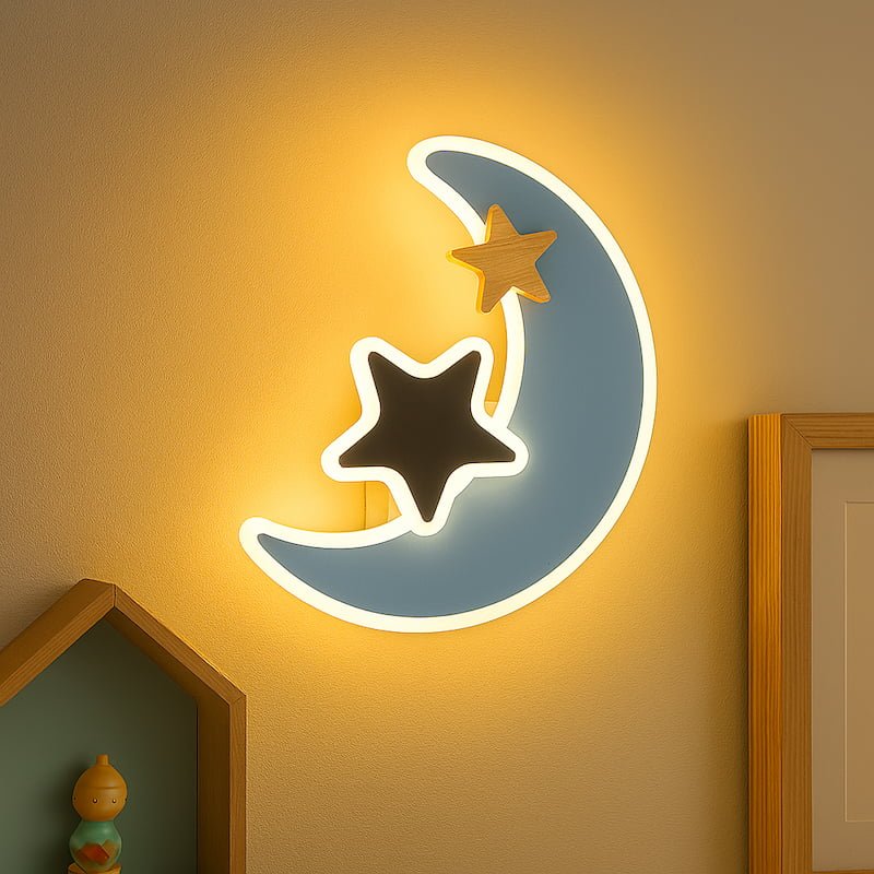 Veilleuse murale lune et étoile | LunaStella - Vue principale