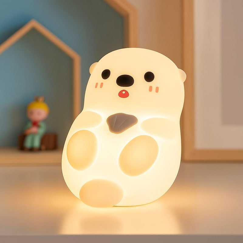 Veilleuse loutre en silicone - OttoLight - Vue principale