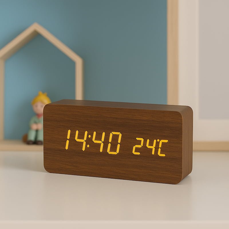 Réveil en bois | WoodUp - Vue principale